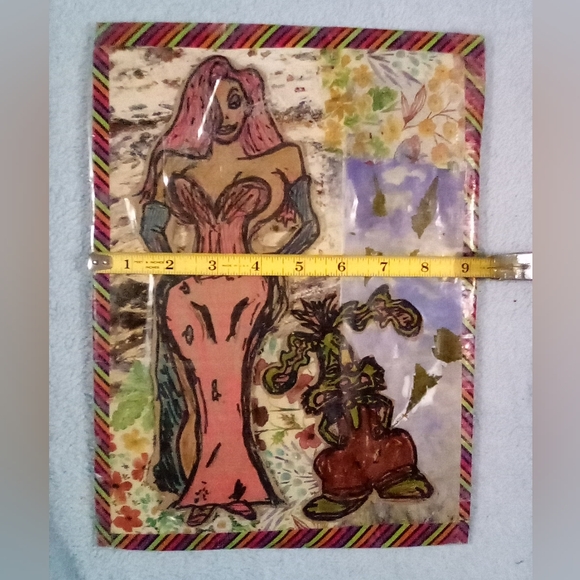 🎨Upcycled Roger Rabbit Art🖼 - Picture 2 of 5